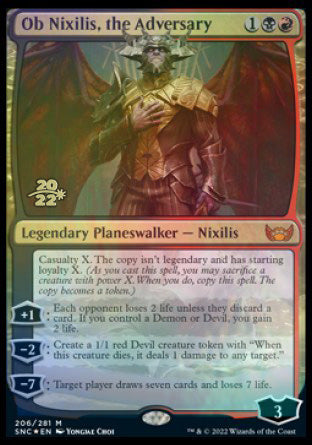 Ob Nixilis, the Adversary [Streets of New Capenna Prerelease Promos] | Black Swamp Games