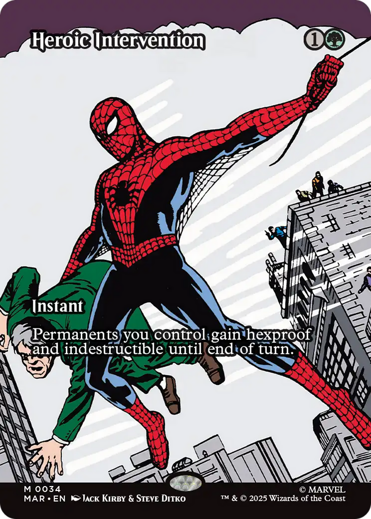 Heroic Intervention (Borderless) [Marvel's Spider-Man: Eternal-Legal] | Black Swamp Games