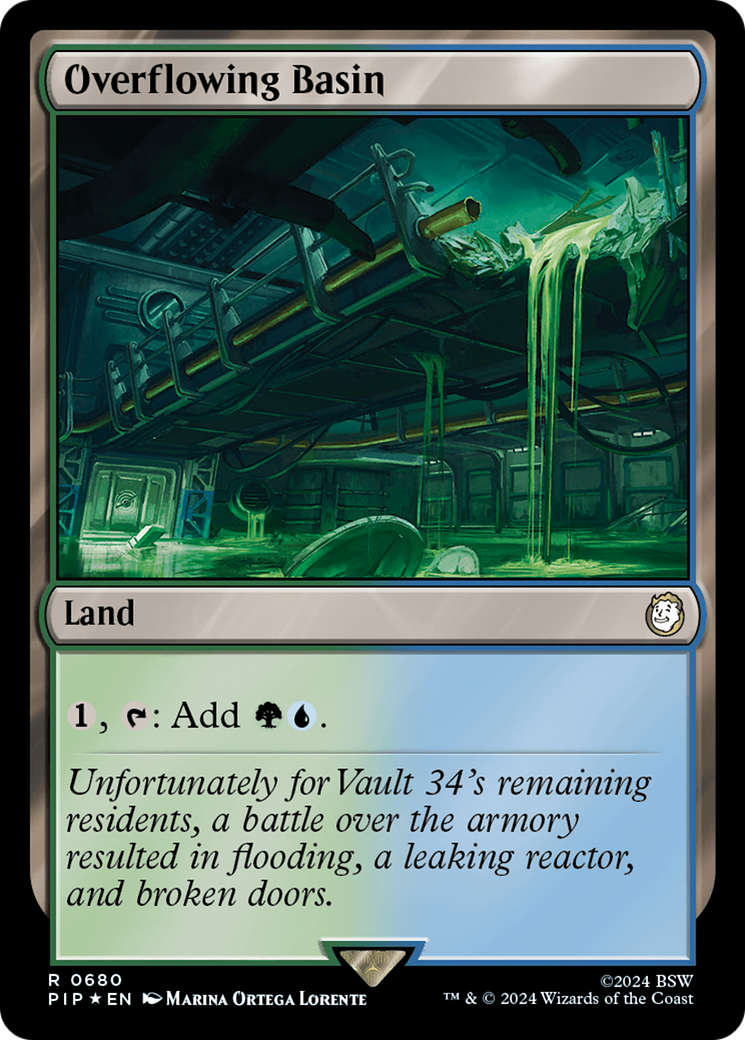 Overflowing Basin (Surge Foil) [Fallout] | Black Swamp Games