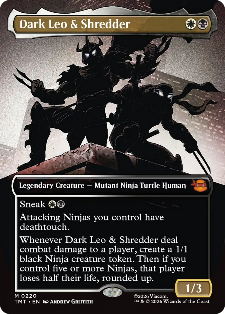 Dark Leo & Shredder (Borderless) [Teenage Mutant Ninja Turtles] | Black Swamp Games