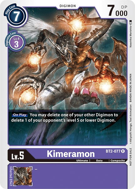 Kimeramon [BT2-077] (Battle of Omni Pre-Release) [Release Special Booster Promos] | Black Swamp Games