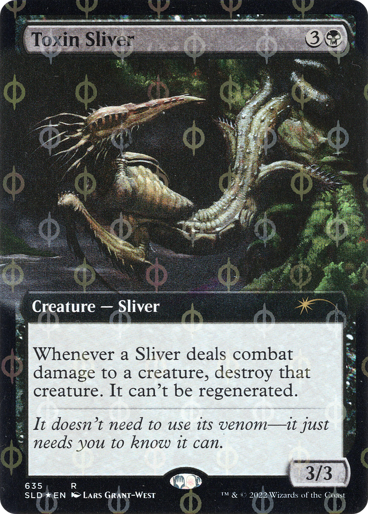 Toxin Sliver (Extended Art) (Step-and-Compleat Foil) [Secret Lair Drop Promos] | Black Swamp Games