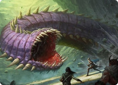 Purple Worm Art Card [Dungeons & Dragons: Adventures in the Forgotten Realms Art Series] | Black Swamp Games