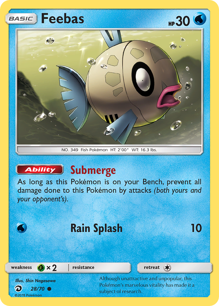 Feebas (28/70) [Sun & Moon: Dragon Majesty] | Black Swamp Games