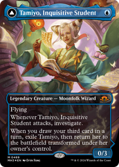 Tamiyo, Inquisitive Student // Tamiyo, Seasoned Scholar (Borderless) (Textured Foil) [Modern Horizons 3] | Black Swamp Games