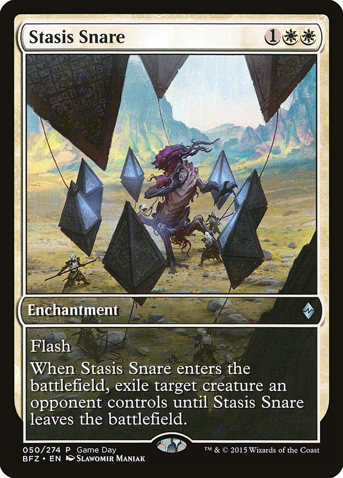 Stasis Snare (Game Day) [Battle for Zendikar Promos] | Black Swamp Games