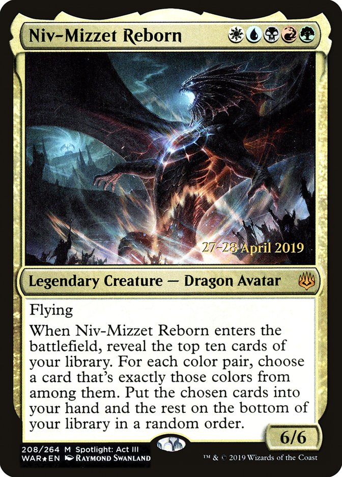 Niv-Mizzet Reborn [War of the Spark Prerelease Promos] | Black Swamp Games