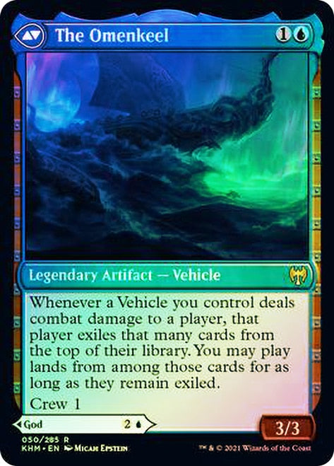 Cosima, God of the Voyage // The Omenkeel [Kaldheim Prerelease Promos] | Black Swamp Games