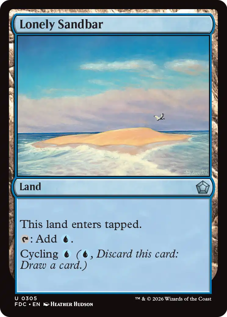 Lonely Sandbar [Foundations Commander] | Black Swamp Games
