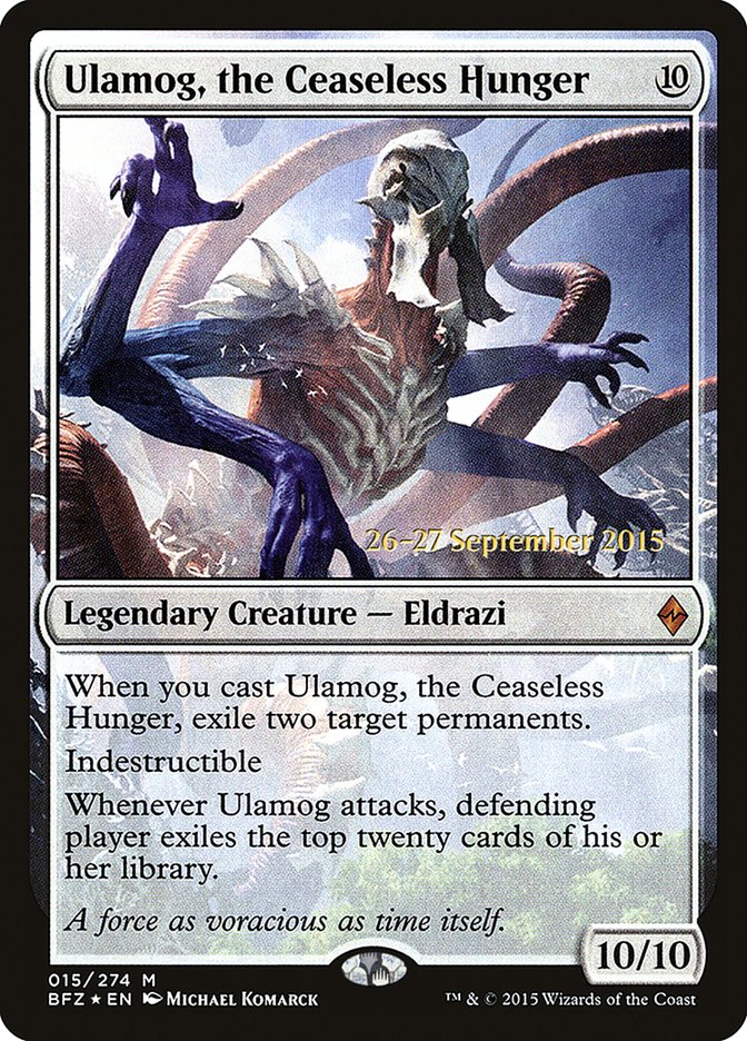 Ulamog, the Ceaseless Hunger [Battle for Zendikar Prerelease Promos] | Black Swamp Games