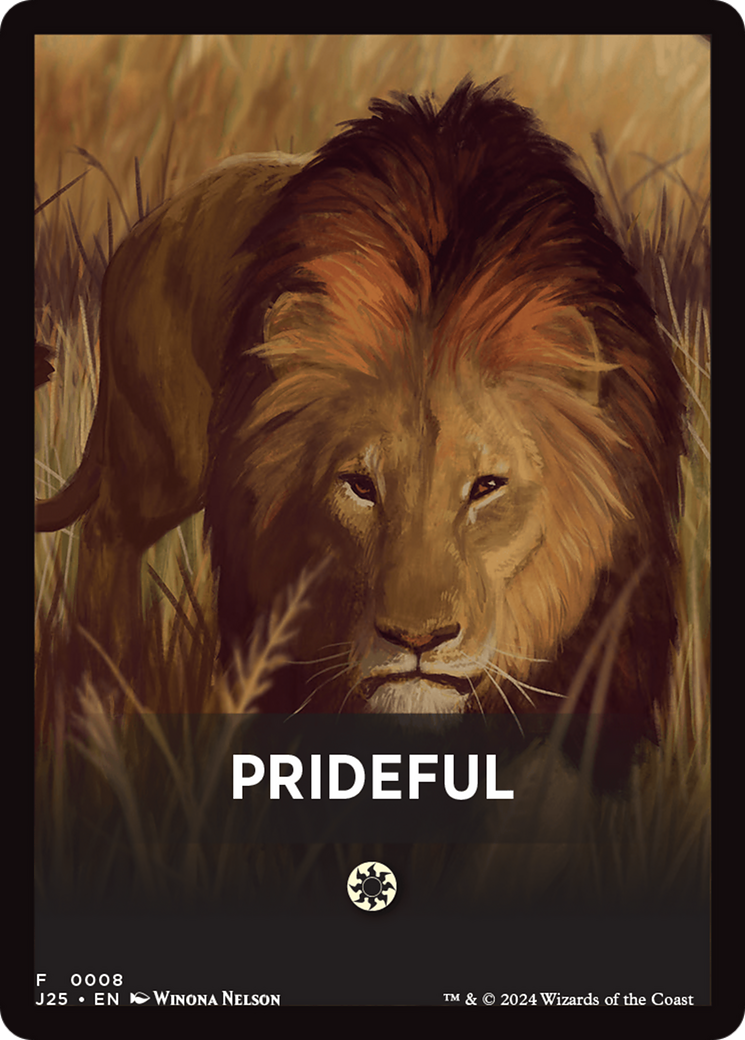 Prideful Theme Card [Foundations Jumpstart Front Cards] | Black Swamp Games