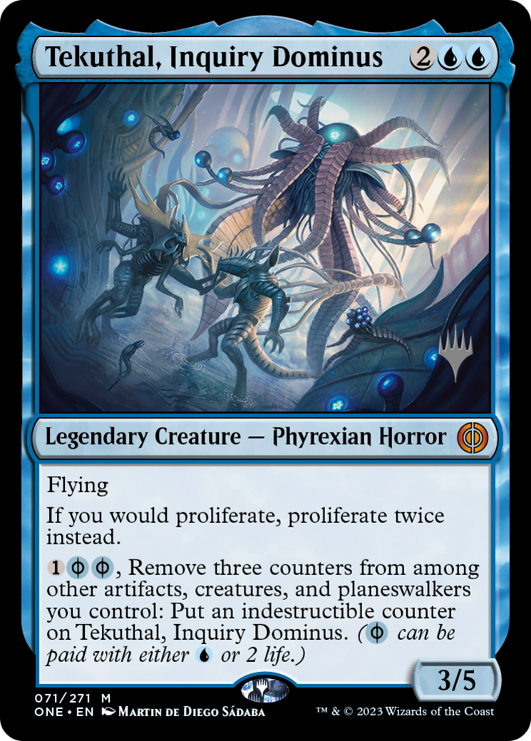 Tekuthal, Inquiry Dominus (Promo Pack) [Phyrexia: All Will Be One Promos] | Black Swamp Games