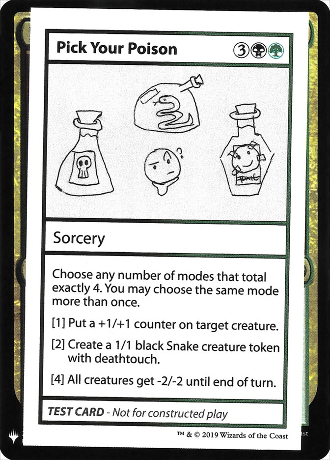 Pick Your Poison [Mystery Booster Playtest Cards] | Black Swamp Games