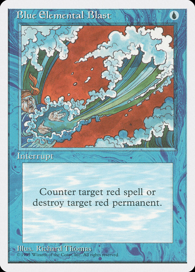Blue Elemental Blast [Fourth Edition] | Black Swamp Games