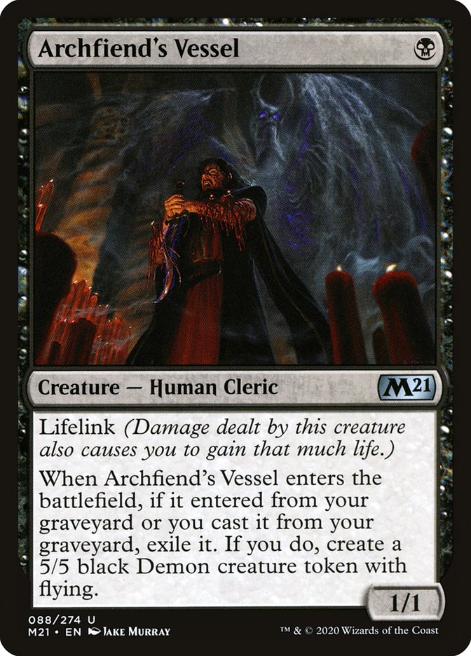 Archfiend's Vessel [Core Set 2021] | Black Swamp Games