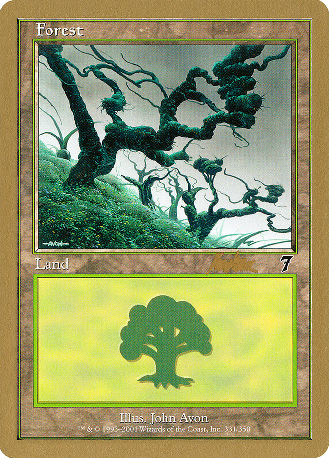 Forest (bk331) (Brian Kibler) [World Championship Decks 2002] | Black Swamp Games