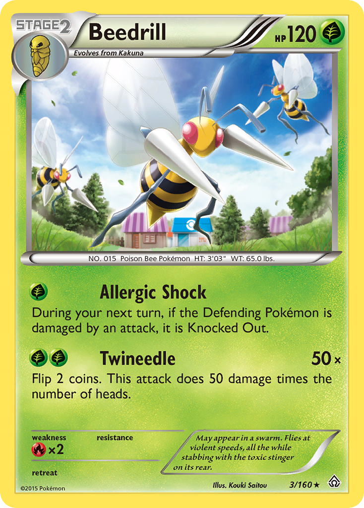 Beedrill (3/160) [XY: Primal Clash] | Black Swamp Games