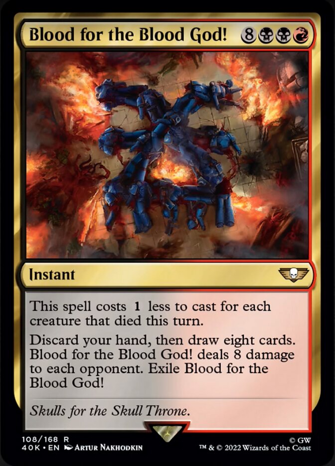 Blood for the Blood God! (Surge Foil) [Warhammer 40,000] | Black Swamp Games