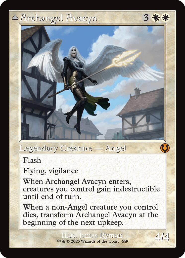 Archangel Avacyn // Avacyn, the Purifier (Retro Frame) [Innistrad Remastered] | Black Swamp Games