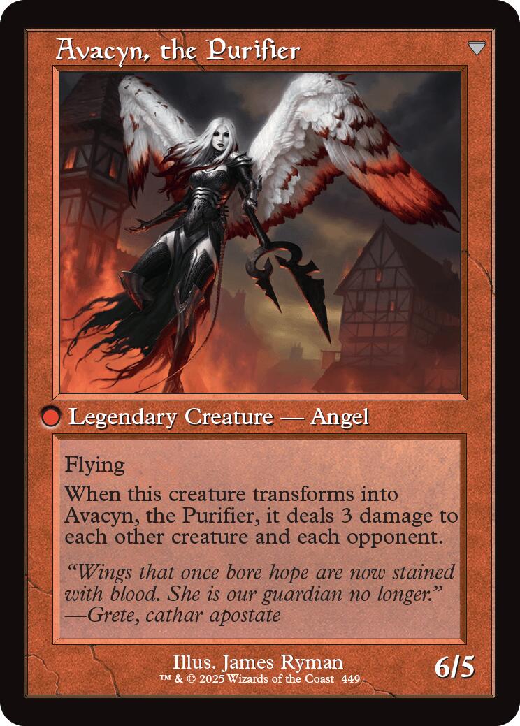 Archangel Avacyn // Avacyn, the Purifier (Retro Frame) [Innistrad Remastered] | Black Swamp Games