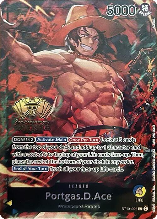 Portgas.D.Ace (2nd Anniversary Tournament) [One Piece Promotion Cards] | Black Swamp Games