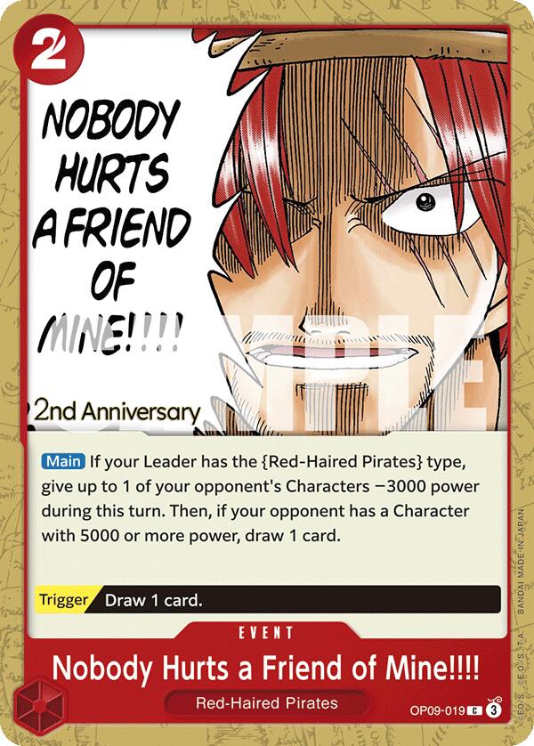 Nobody Hurts a Friend of Mine!!!! [Emperors in the New World: 2nd Anniversary Tournament Cards] | Black Swamp Games