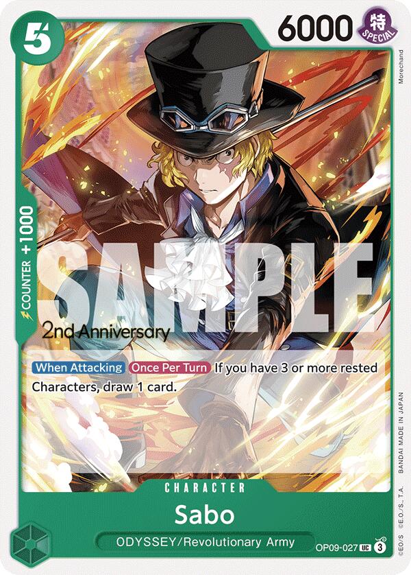 Sabo [Emperors in the New World: 2nd Anniversary Tournament Cards] | Black Swamp Games