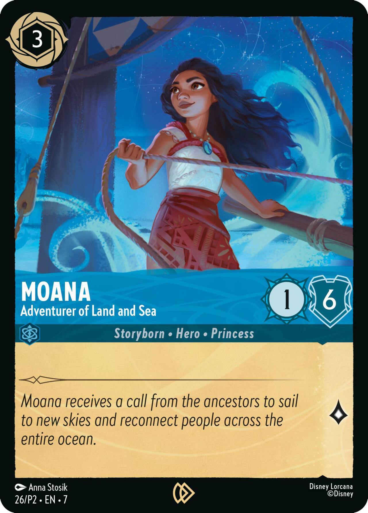 Moana - Adventurer of Land and Sea (26) [Promo Cards] | Black Swamp Games