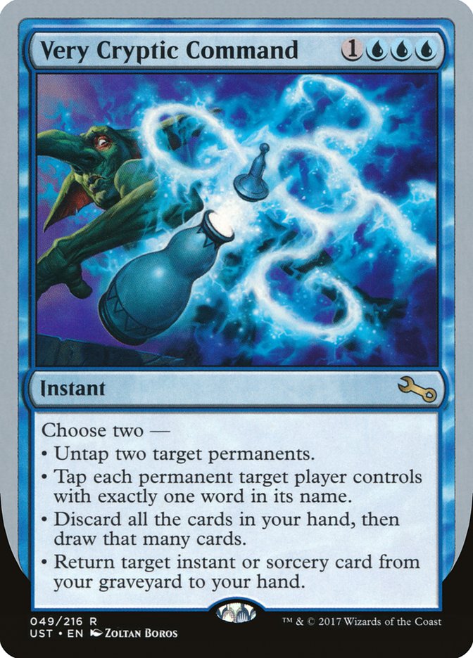 Very Cryptic Command (Untap) [Unstable] | Black Swamp Games