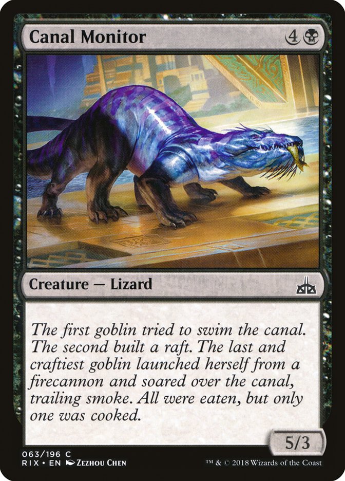 Canal Monitor [Rivals of Ixalan] | Black Swamp Games