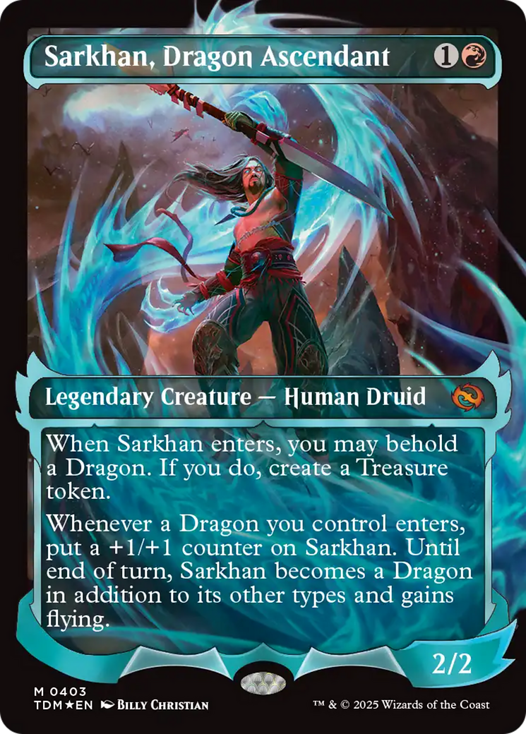 Sarkhan, Dragon Ascendant (0403) (Showcase) [Tarkir: Dragonstorm] | Black Swamp Games