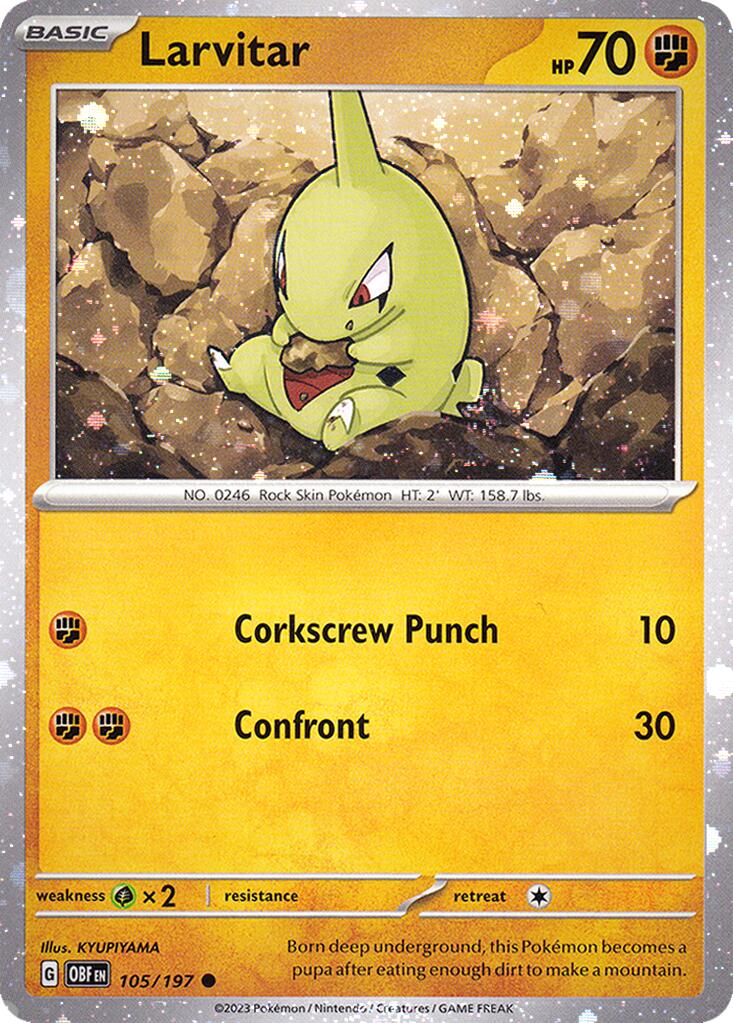 Larvitar (105/197) (Cosmos Holo) [Miscellaneous Cards] | Black Swamp Games