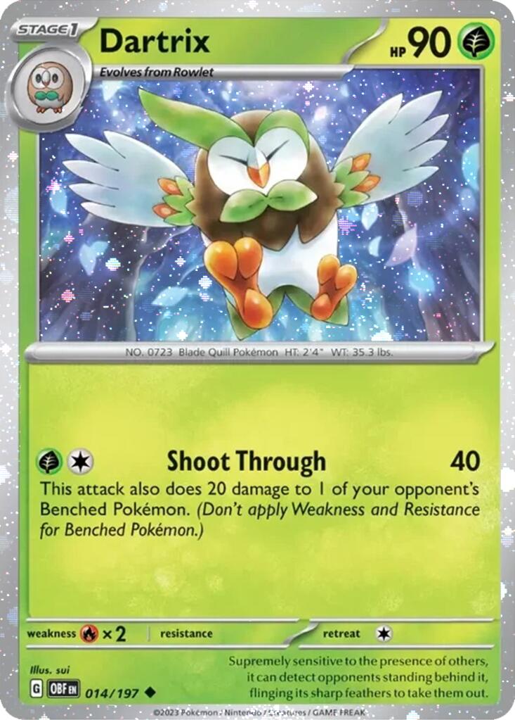 Dartrix (014/197) (Cosmos Holo) [Miscellaneous Cards] | Black Swamp Games