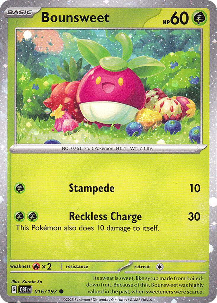 Bounsweet (016/197) (Cosmos Holo) [Miscellaneous Cards] | Black Swamp Games