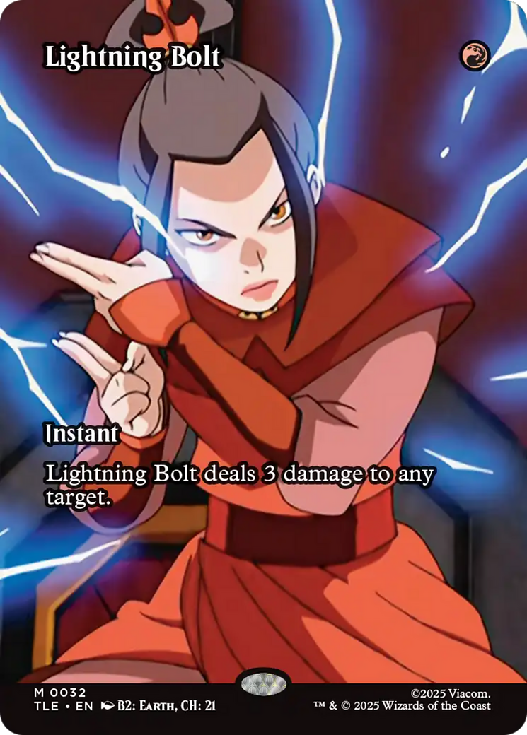 Lightning Bolt (Borderless) [Avatar: The Last Airbender: Eternal-Legal] | Black Swamp Games