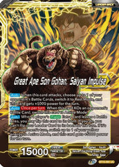 Son Gohan // Great Ape Son Gohan, Saiyan Impulse (BT15-091) [Saiyan Showdown] | Black Swamp Games