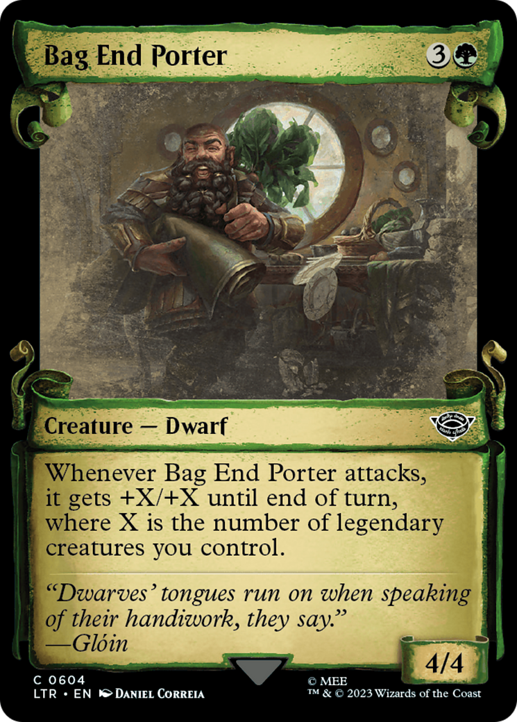 Bag End Porter [The Lord of the Rings: Tales of Middle-Earth Showcase Scrolls] | Black Swamp Games