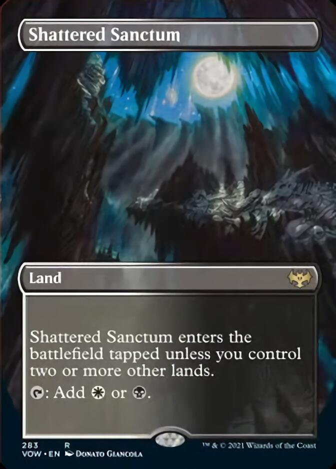 Shattered Sanctum (Borderless Alternate Art) [Innistrad: Crimson Vow] | Black Swamp Games