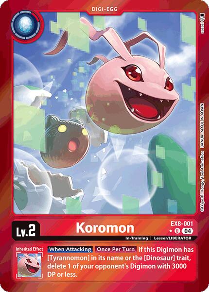 Koromon [EX8-001] (Limited Foil) [Chain of Liberation] | Black Swamp Games