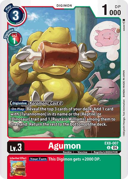 Agumon [EX8-007] - EX8-007 [Chain of Liberation] | Black Swamp Games