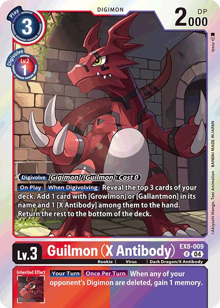 Guilmon (X Antibody) [EX8-009] [Chain of Liberation] | Black Swamp Games