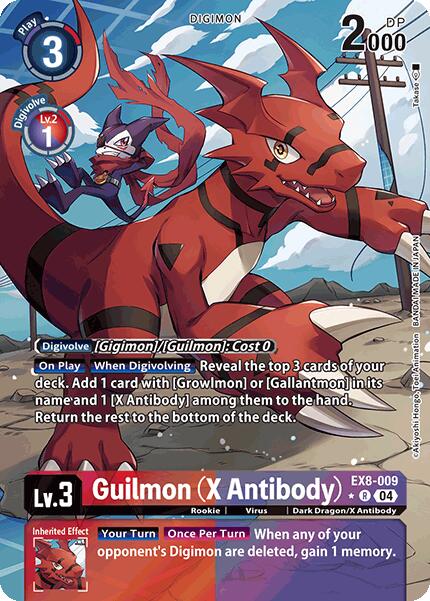 Guilmon (X Antibody) [EX8-009] (Alternate Art) [Chain of Liberation] | Black Swamp Games