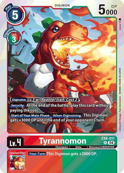 Tyrannomon [EX8-011] [Chain of Liberation] | Black Swamp Games