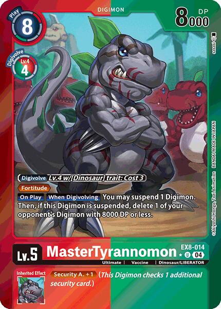 MasterTyrannomon [EX8-014] (Limited Foil) [Chain of Liberation] | Black Swamp Games