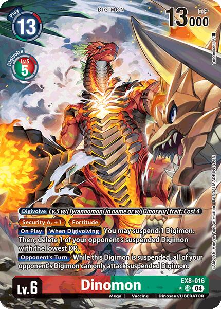 Dinomon [EX8-016] (Alternate Art) [Chain of Liberation] | Black Swamp Games