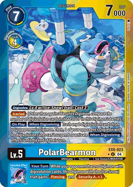 PolarBearmon [EX8-023] (Limited Foil) [Chain of Liberation] | Black Swamp Games