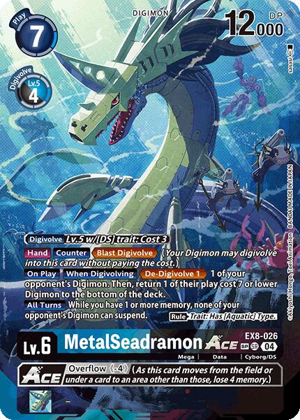 MetalSeadramon ACE [EX8-026] (Textured) [Chain of Liberation] | Black Swamp Games