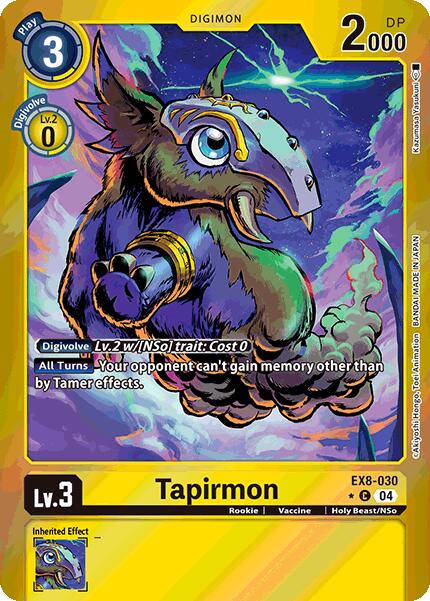 Tapirmon [EX8-030] (Limited Foil) [Chain of Liberation] | Black Swamp Games