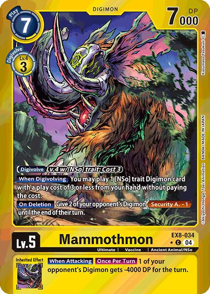 Mammothmon [EX8-034] (Limited Foil) [Chain of Liberation] | Black Swamp Games