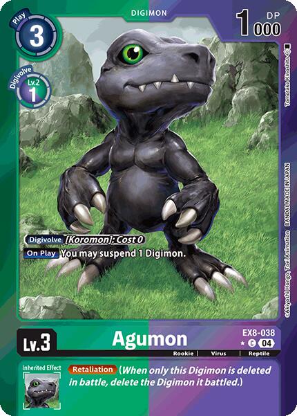 Agumon [EX8-038] - EX8-038 (Limited Foil) [Chain of Liberation] | Black Swamp Games